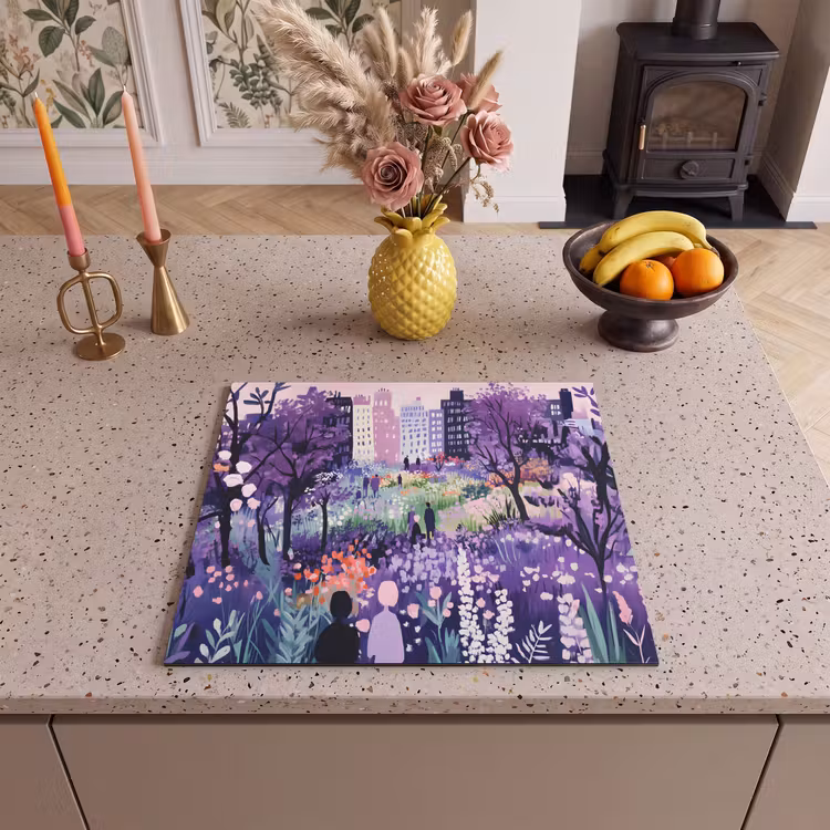 Induction hob protector - Park - Trees - Flowers - Buildings — 3