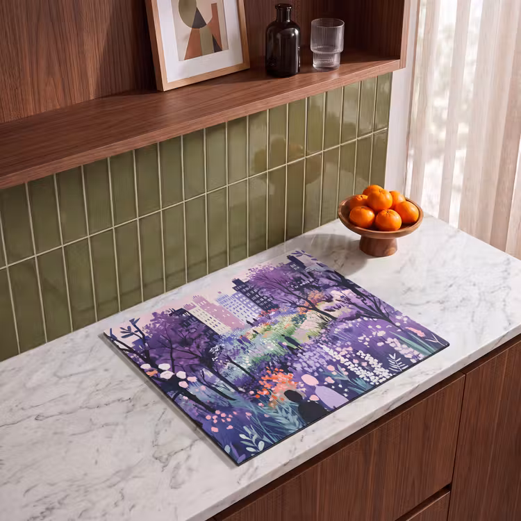 Induction hob protector - Park - Trees - Flowers - Buildings — 4