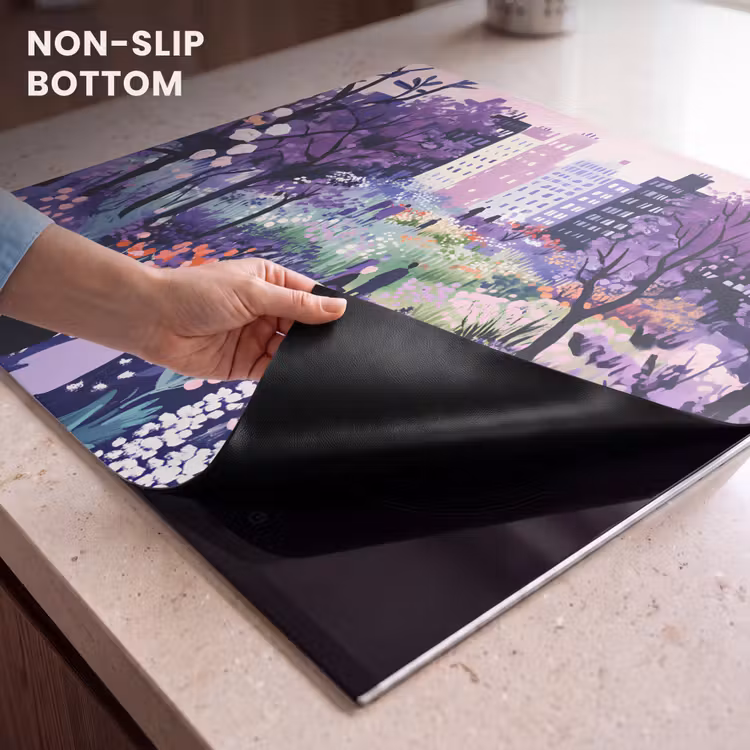 Induction hob protector - Park - Trees - Flowers - Buildings — 5
