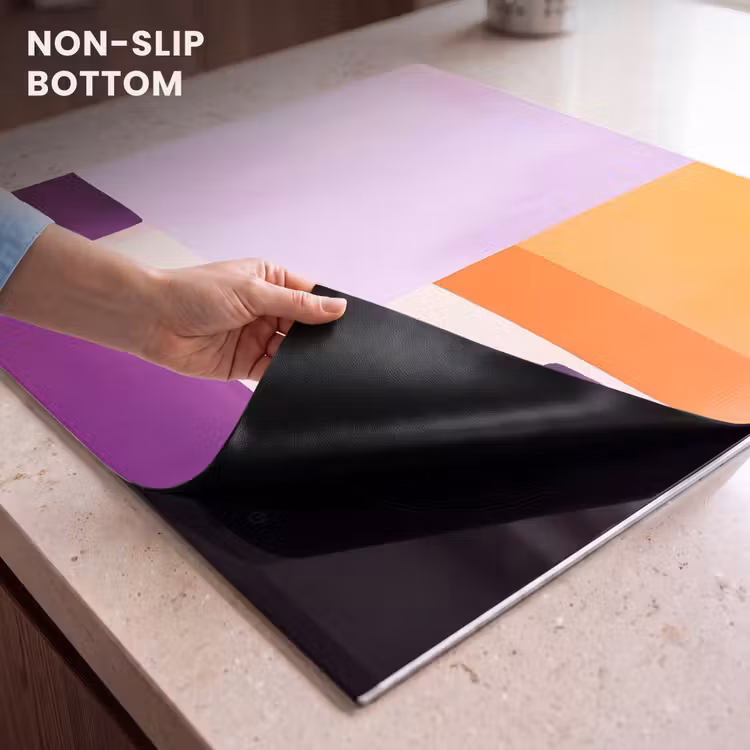 Induction hob protector - Planes - Abstract - Rectangular - Orange — 5