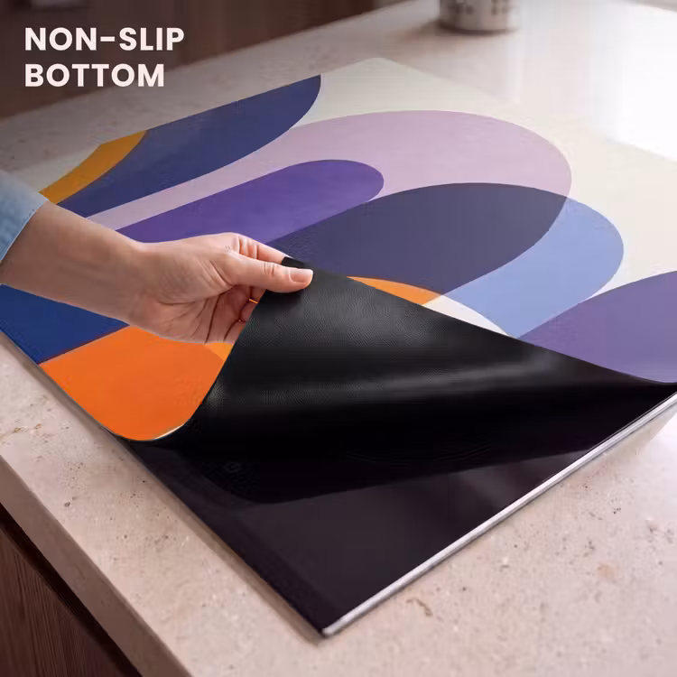 Induction hob protector - Shapes - Abstract - Graphic - Orange — 5