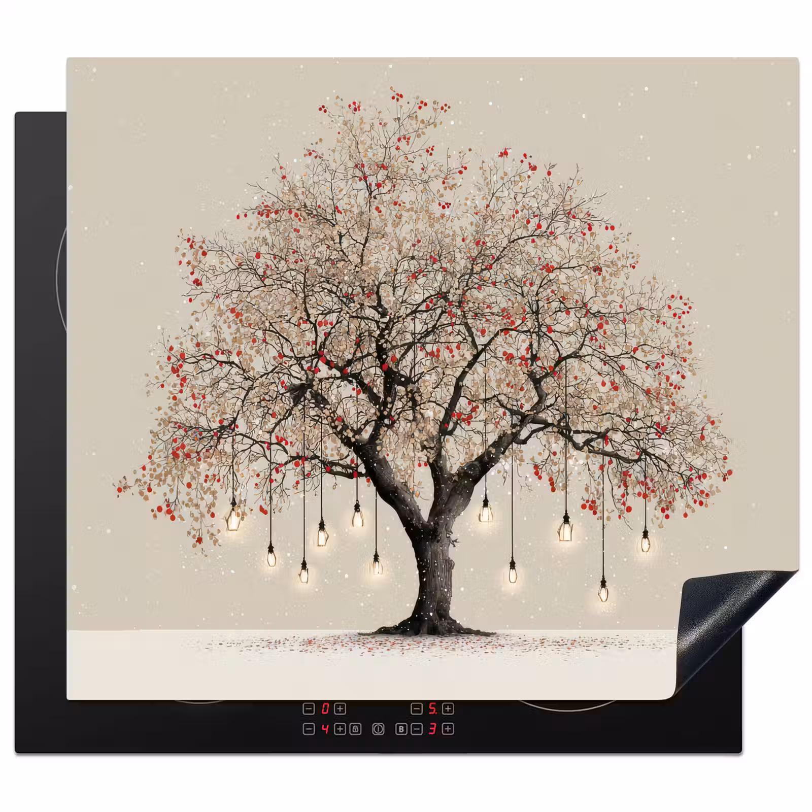 Induction hob protector - Light tree - Winter - Christmas - Multicolored — 1