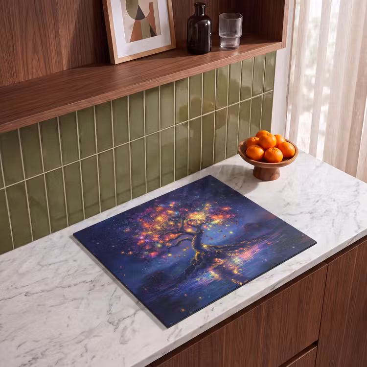 Induction hob protector - Cosmic - light tree - Christmas - Colorful — 4