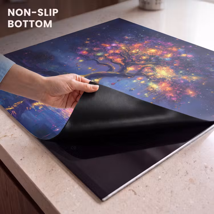 Induction hob protector - Cosmic - light tree - Christmas - Colorful — 5