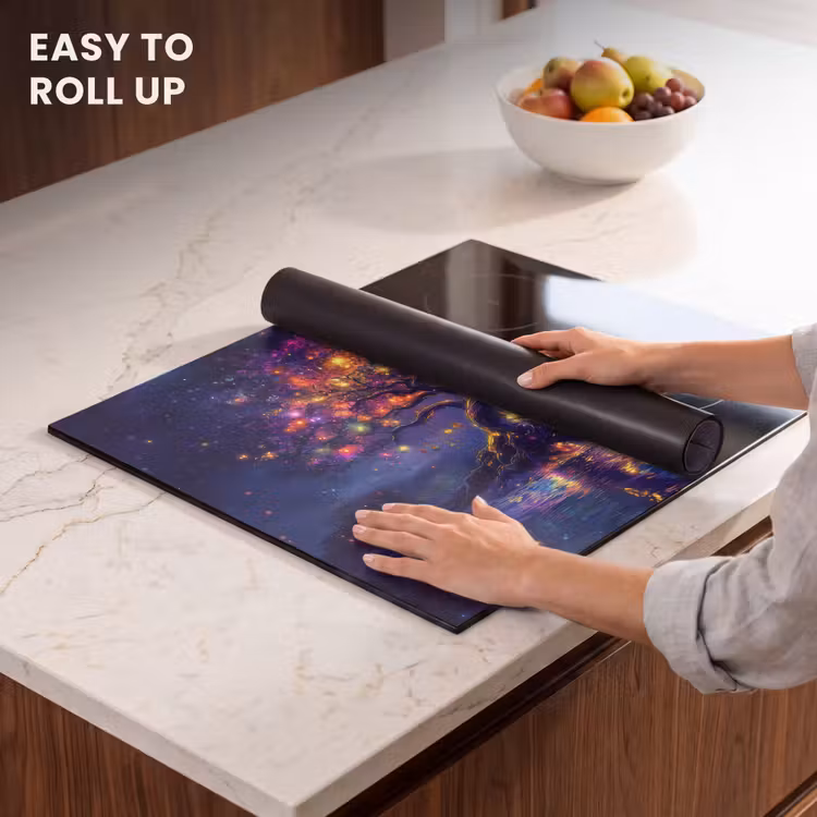 Induction hob protector - Cosmic - light tree - Christmas - Colorful — 6