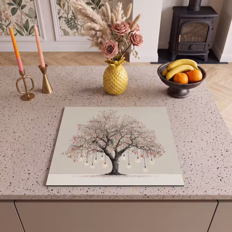 Induction hob protector - Light tree - Winter - Christmas - Multicolored — 3