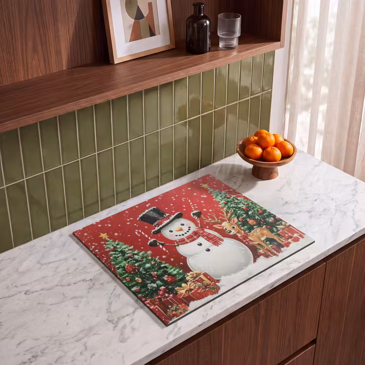 Induction hob protector - Celebration - Winter Forest - Colorful — 4