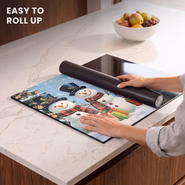 Induction hob protector - Cheerful - Snow - Colorful — 6