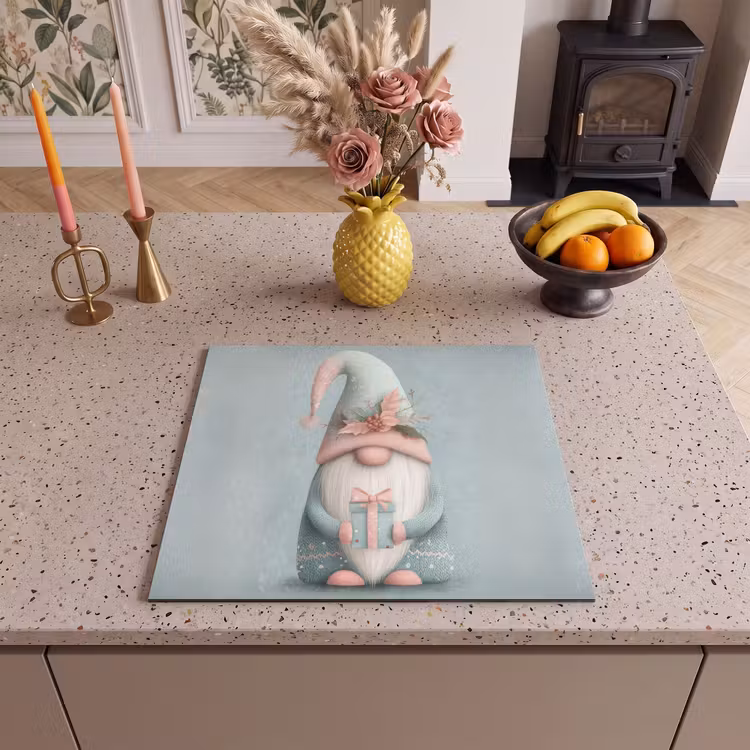 Induction hob protector - Christmas gnome - Gift - Green — 3
