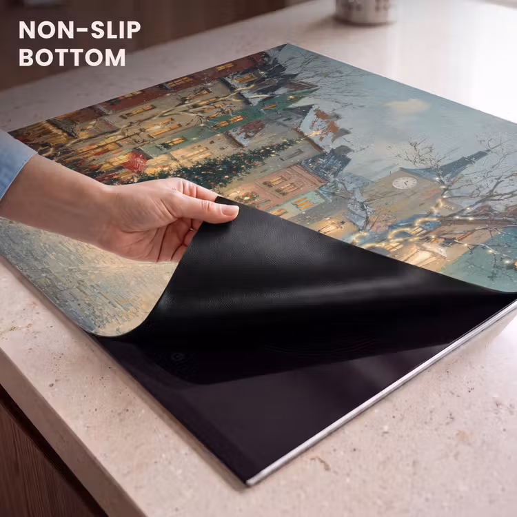 Induction hob protector - Christmas atmosphere - Town Square - Colorful — 5