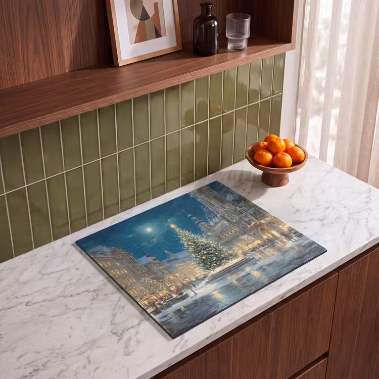 Induction hob protector - Christmas Eve - Town Square - Multicolored — 4
