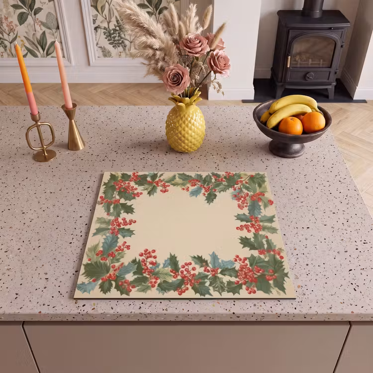 Induction hob protector - Hulstrand - Berries - Beige — 3