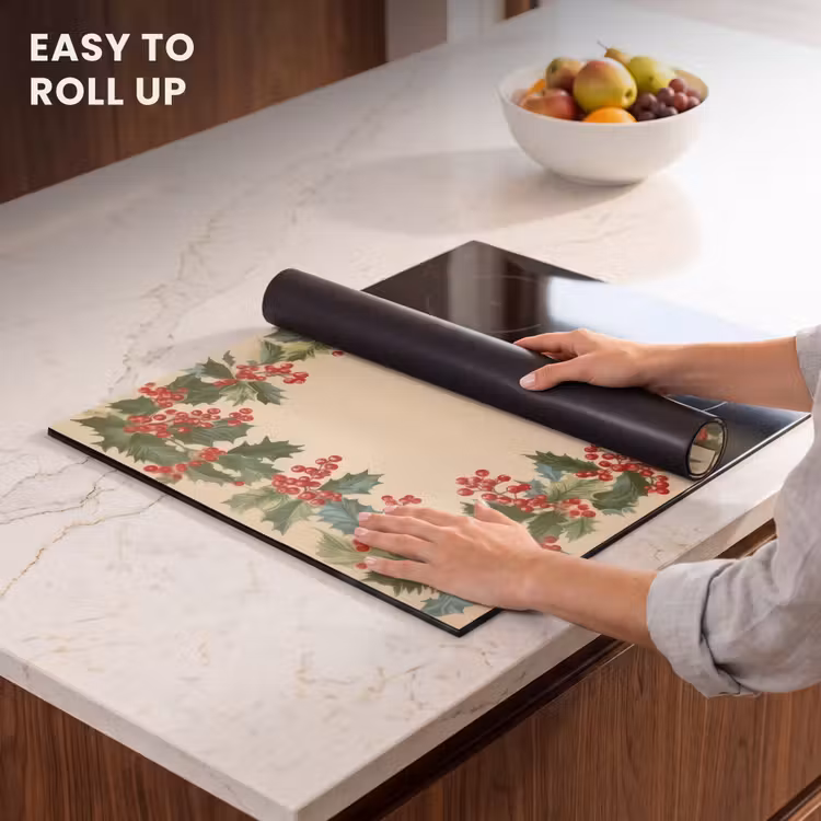 Induction hob protector - Hulstrand - Berries - Beige — 6