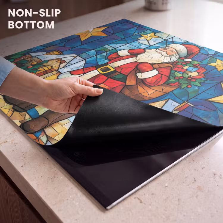 Induction hob protector - Santa Claus - Glass - Colorful — 5