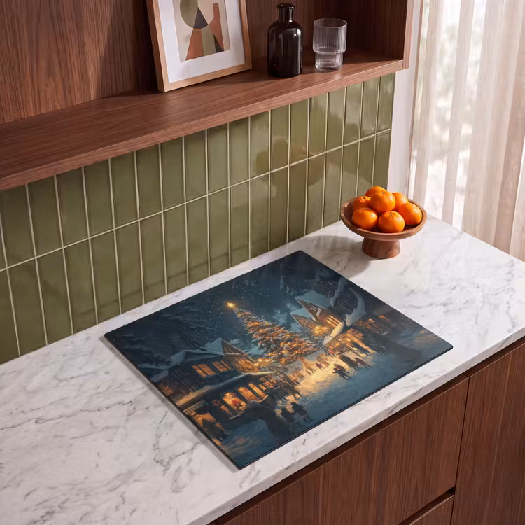 Induction hob protector - Christmas party - Village - Dark — 4