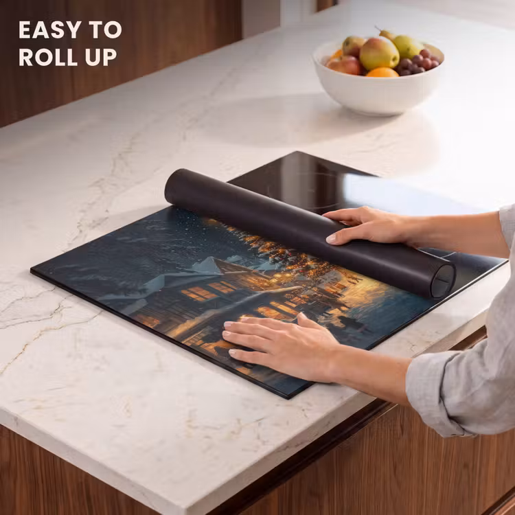 Induction hob protector - Christmas party - Village - Dark — 6