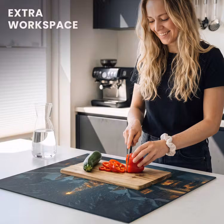 Induction hob protector - Christmas party - Village - Dark — 7