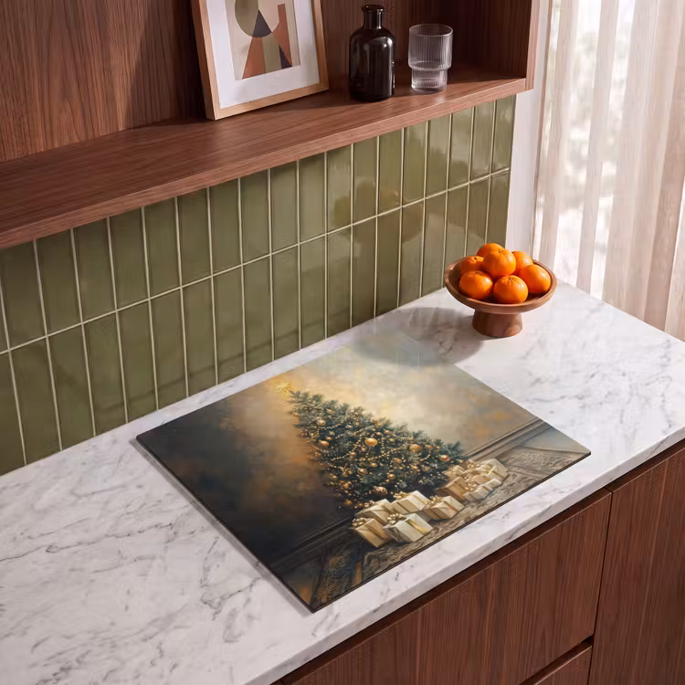 Induction hob protector - Christmas tree - Gifts - Gold — 4