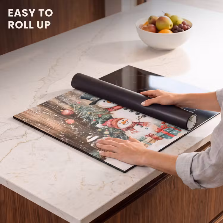 Induction hob protector - Snowman - Family - Colorful — 6