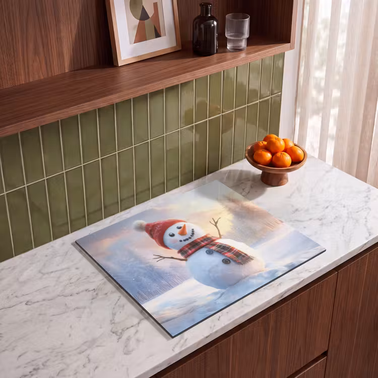 Induction hob protector - Snowman - Sunset - White — 4