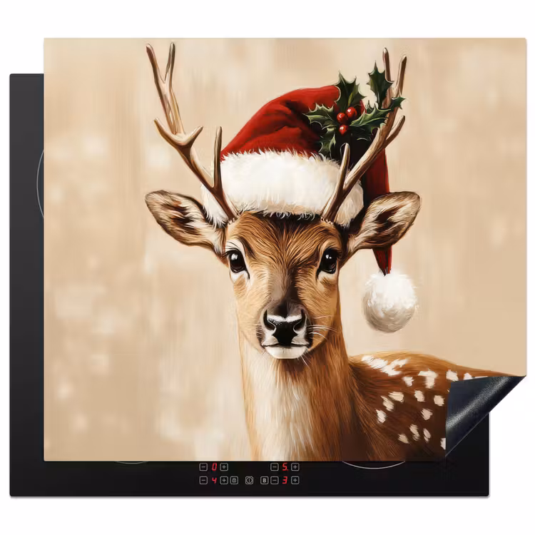 Induction hob protector - Christmas - Deer - Antlers - Red — 1