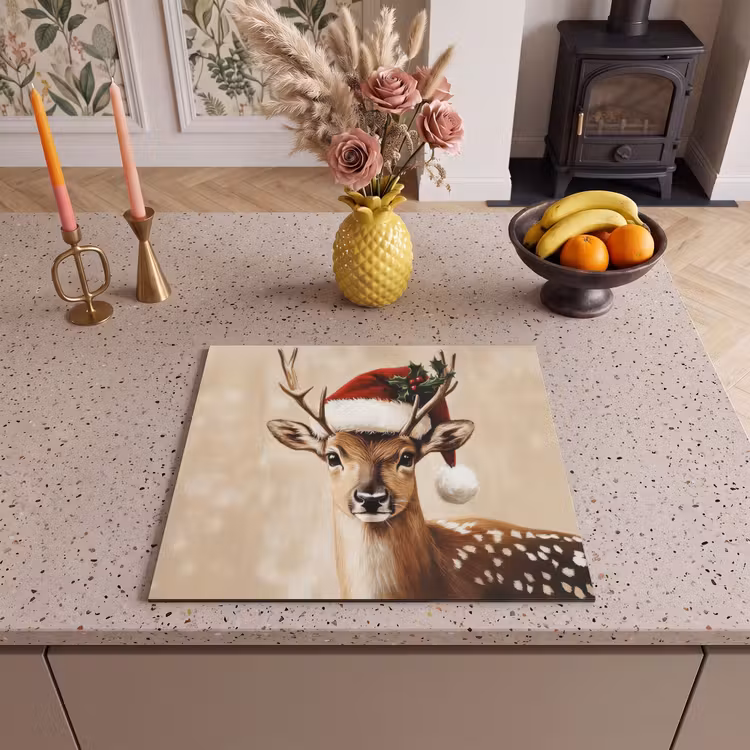 Induction hob protector - Christmas - Deer - Antlers - Red — 3
