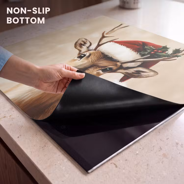 Induction hob protector - Christmas - Deer - Antlers - Red — 5
