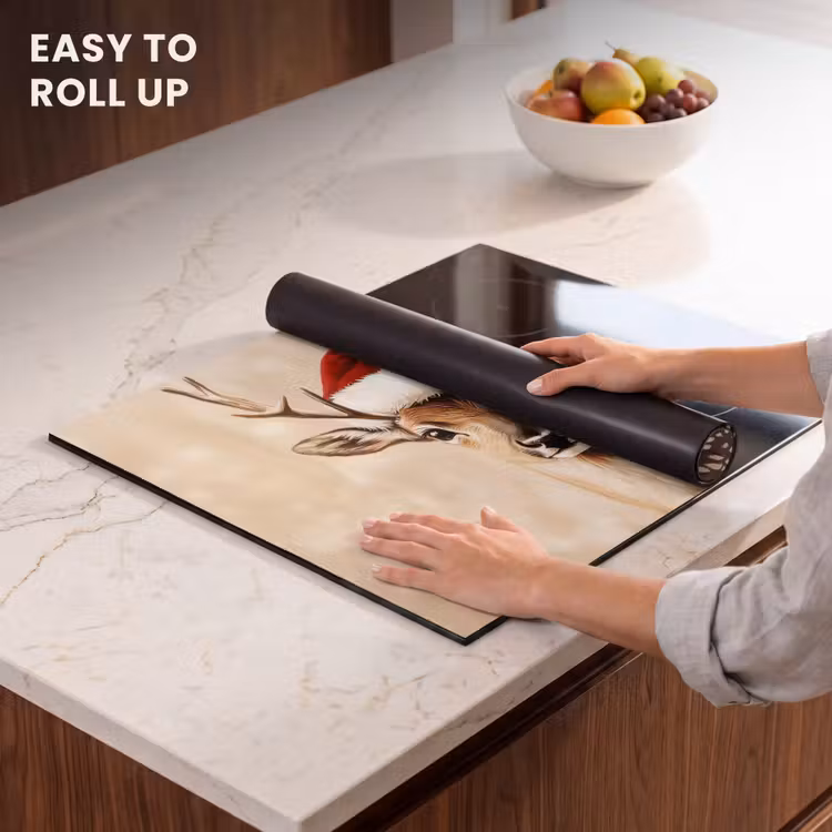 Induction hob protector - Christmas - Deer - Antlers - Red — 6
