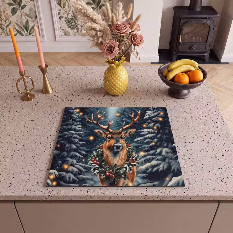 Induction hob protector - Christmas - Magic - Forest - Colorful — 3
