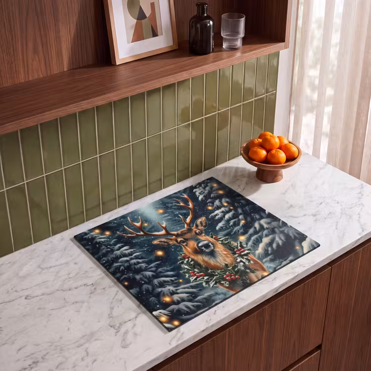 Induction hob protector - Christmas - Magic - Forest - Colorful — 4