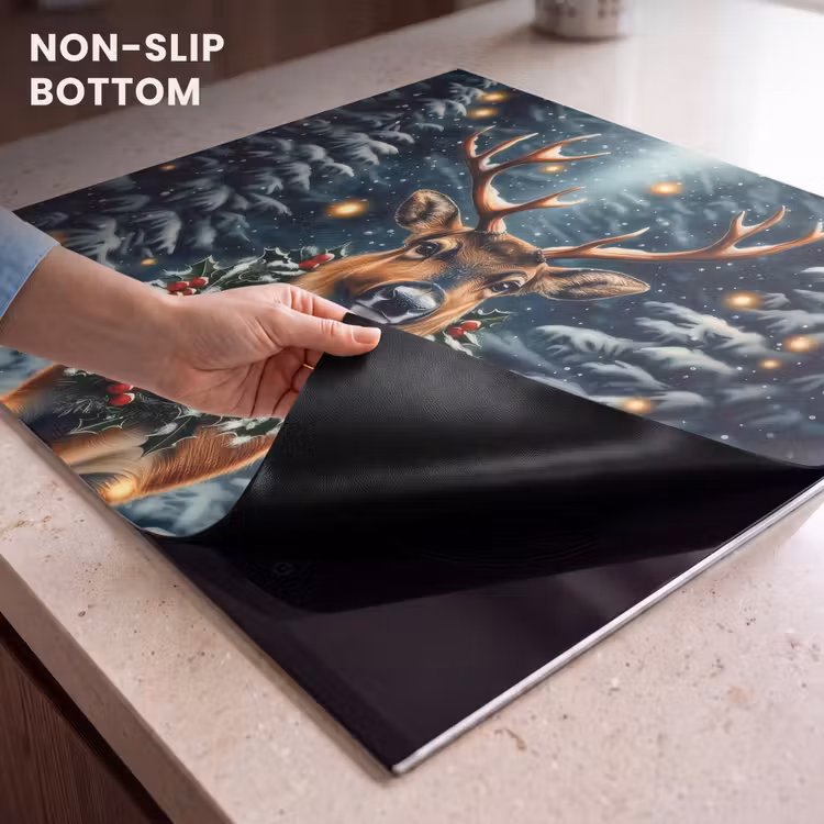 Induction hob protector - Christmas - Magic - Forest - Colorful — 5