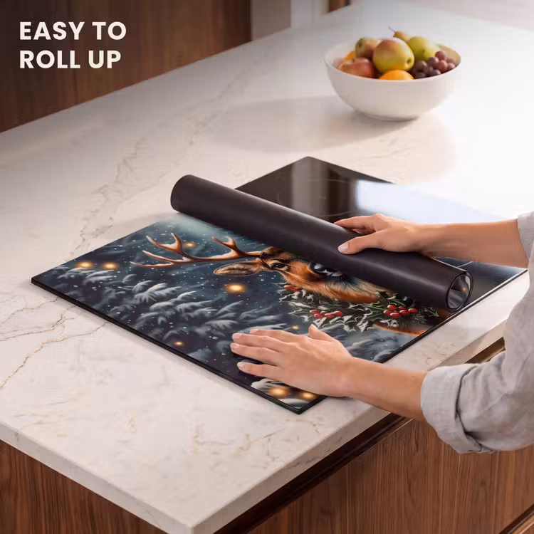 Induction hob protector - Christmas - Magic - Forest - Colorful — 6