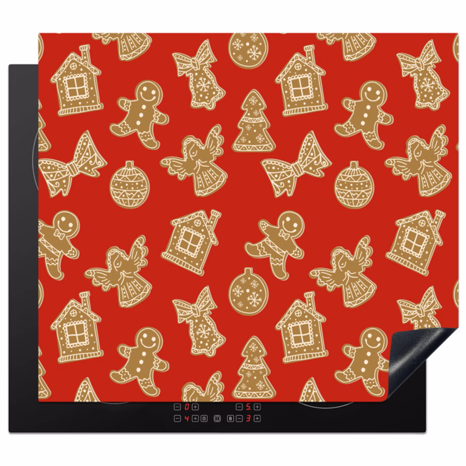 Induction hob protector - Illustration - Cookies - Red — 1