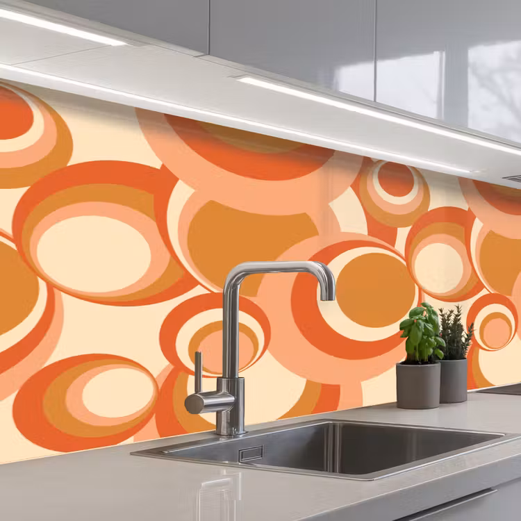 Kitchen splashback - Circle - Retro - Pattern — 2