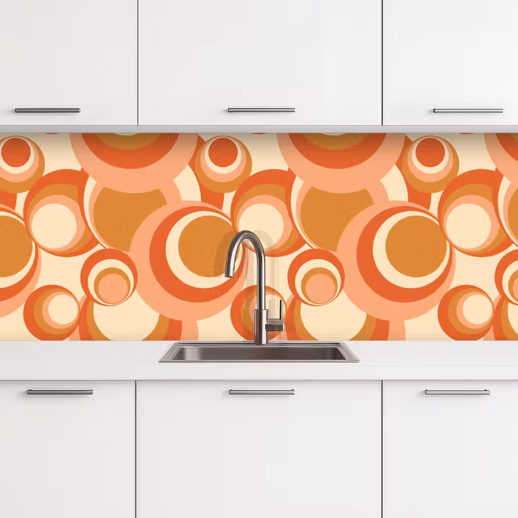 Kitchen splashback - Circle - Retro - Pattern — 4