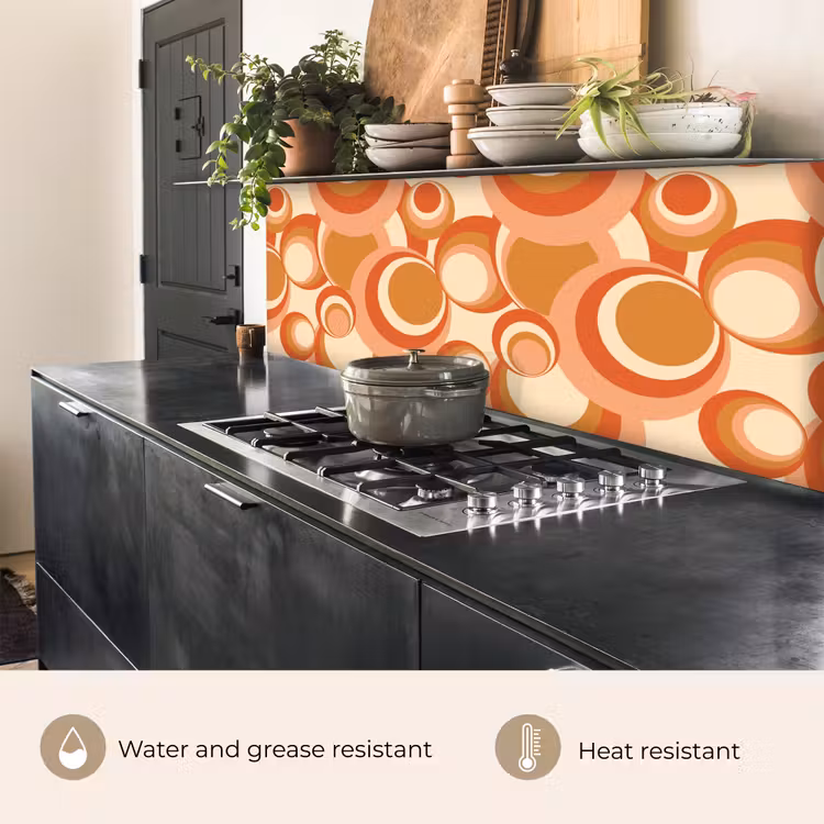 Kitchen splashback - Circle - Retro - Pattern — 5