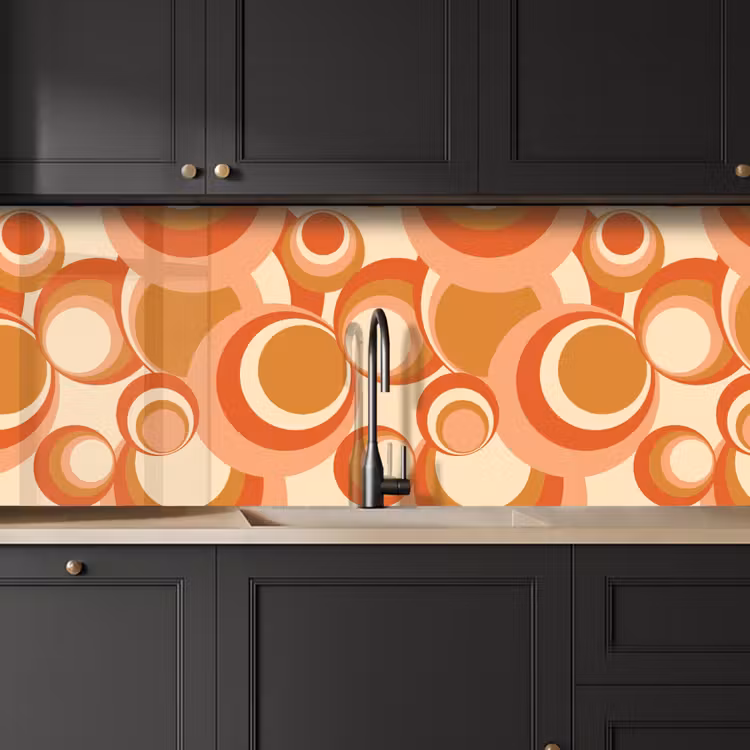 Kitchen splashback - Circle - Retro - Pattern — 6