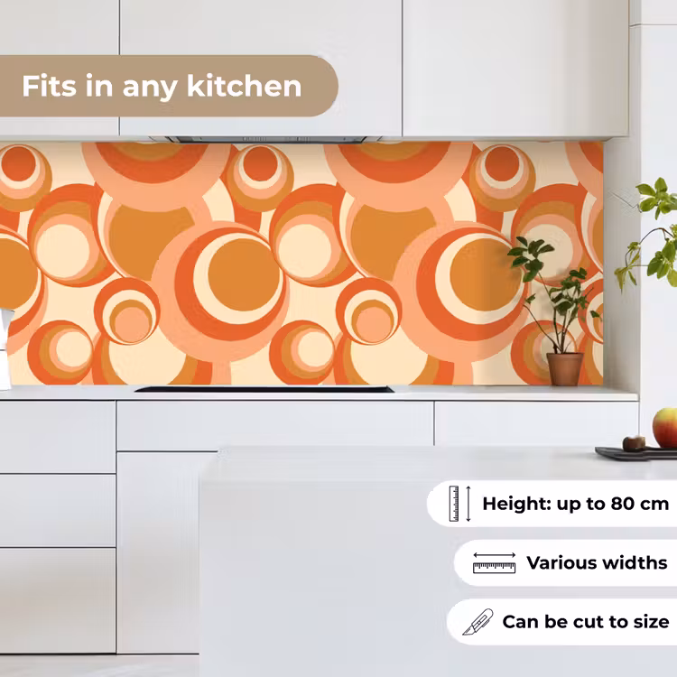 Kitchen splashback - Circle - Retro - Pattern — 7