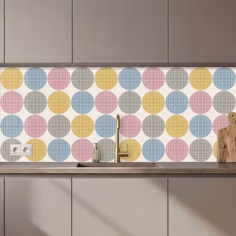 Kitchen splashback - Dots - Line - Pattern — 1