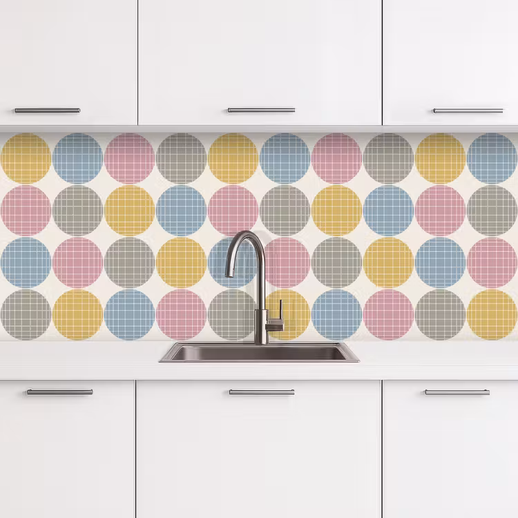 Kitchen splashback - Dots - Line - Pattern — 4