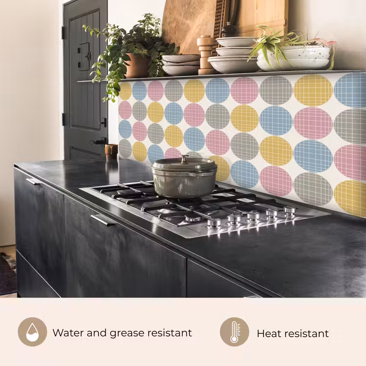 Kitchen splashback - Dots - Line - Pattern — 5