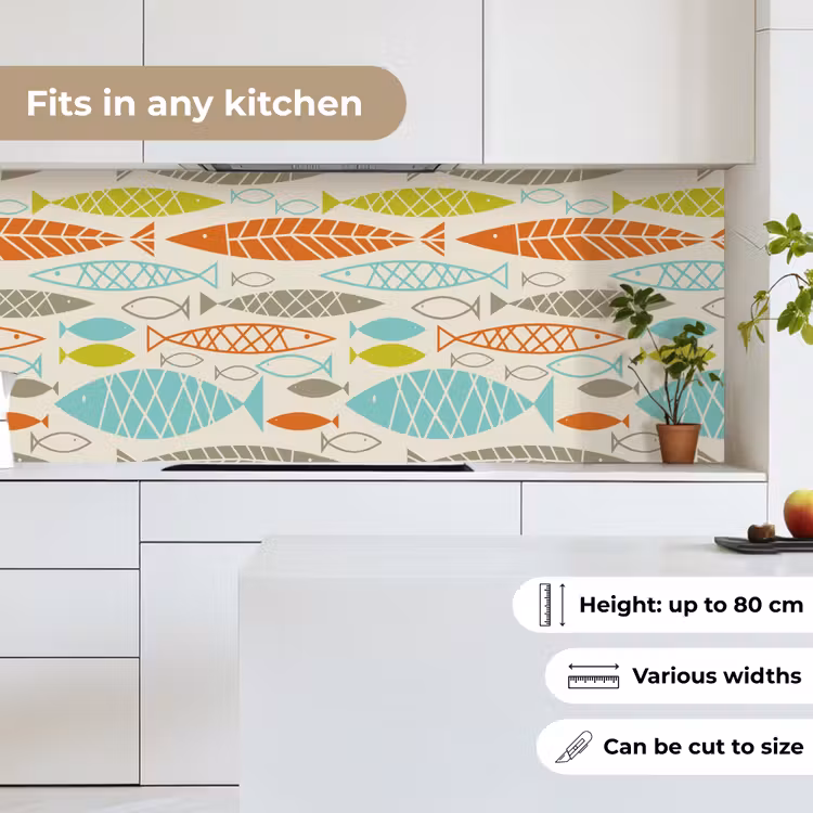 Kitchen splashback - Fish - 50s - Pattern — 7