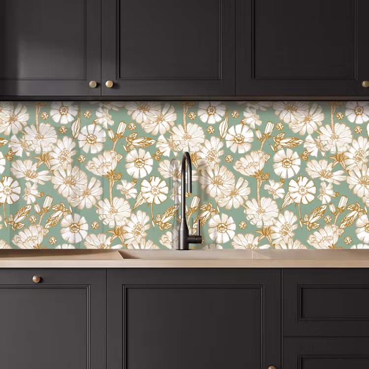 Kitchen splashback - Flower - Art nouveau - Design — 6