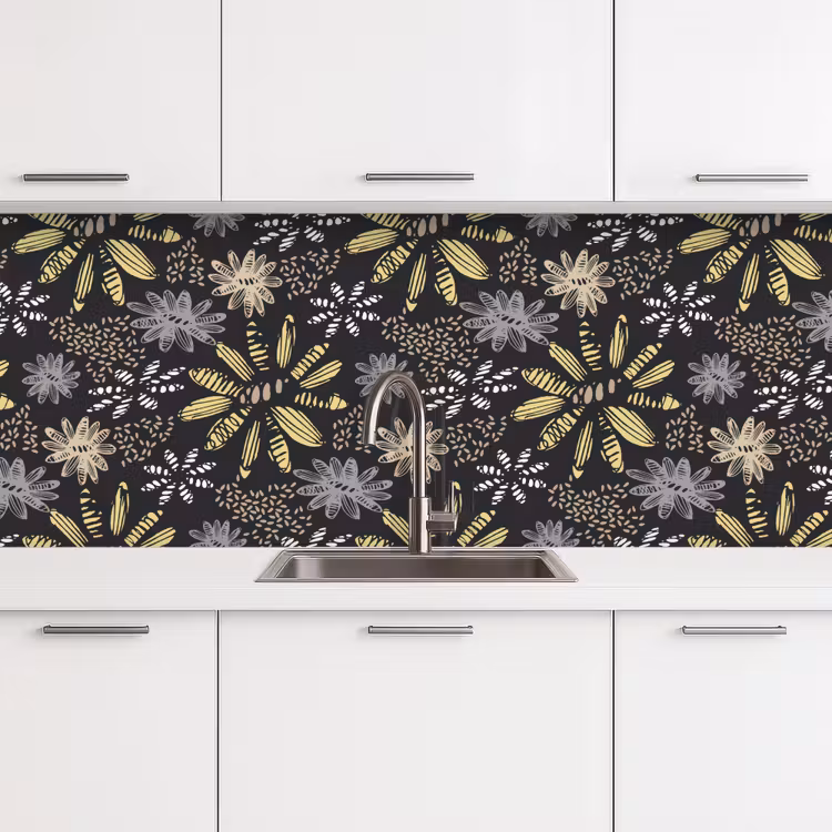 Kitchen splashback - Abstract - Flowers - Patterns — 4