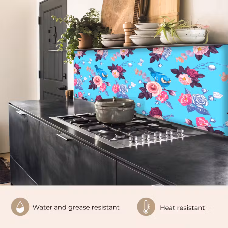 Kitchen splashback - Bird - Flowers - Patterns — 5