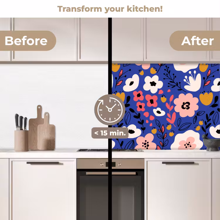 Kitchen splashback - Flowers - Leaves - Patterns — 3
