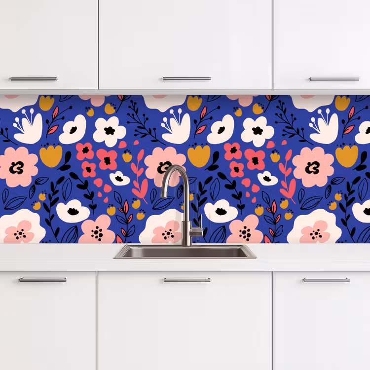 Kitchen splashback - Flowers - Leaves - Patterns — 4