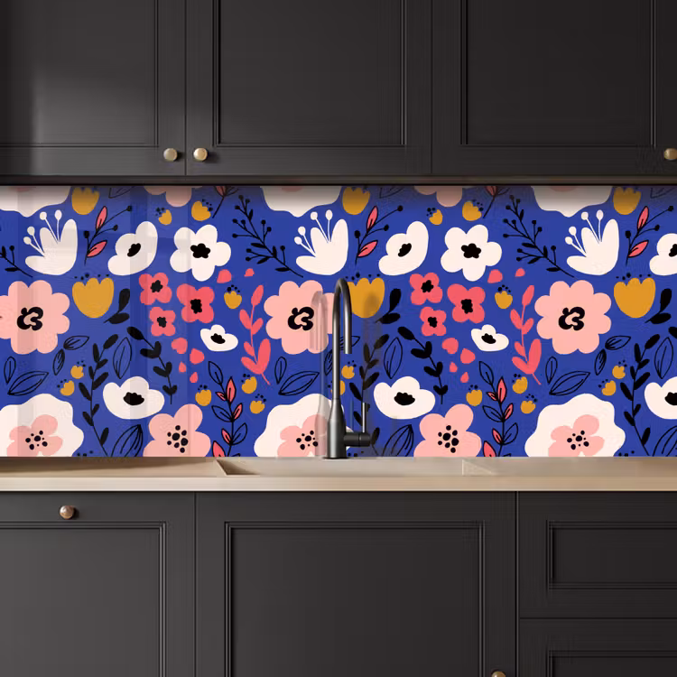 Kitchen splashback - Flowers - Leaves - Patterns — 6