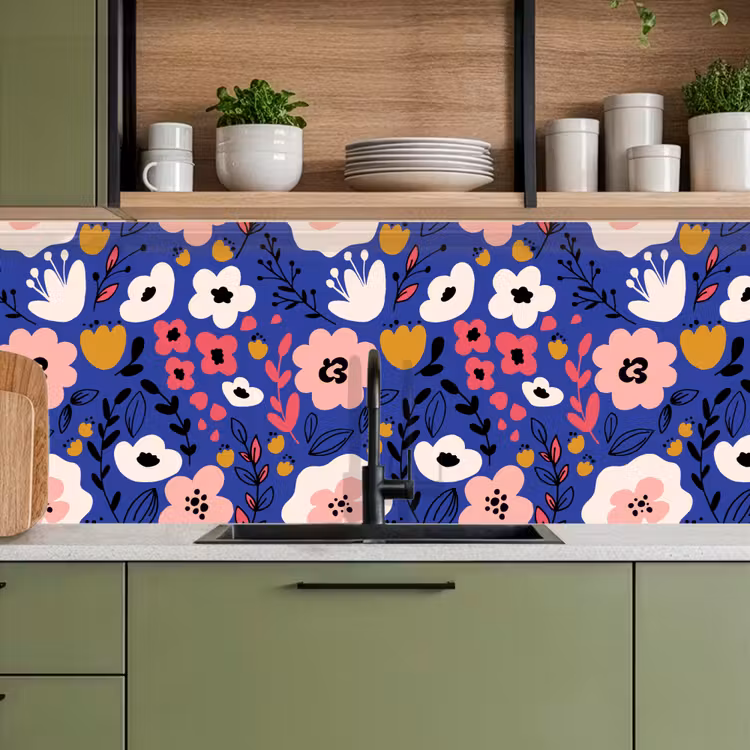 Kitchen splashback - Flowers - Leaves - Patterns — 8