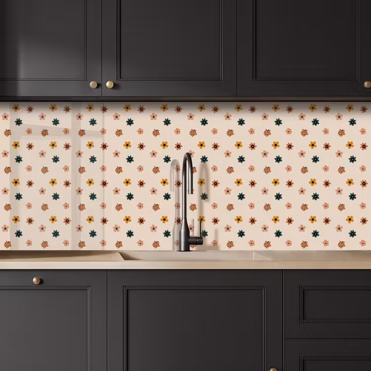 Kitchen splashback - Flowers - Patterns - Polka dots — 6